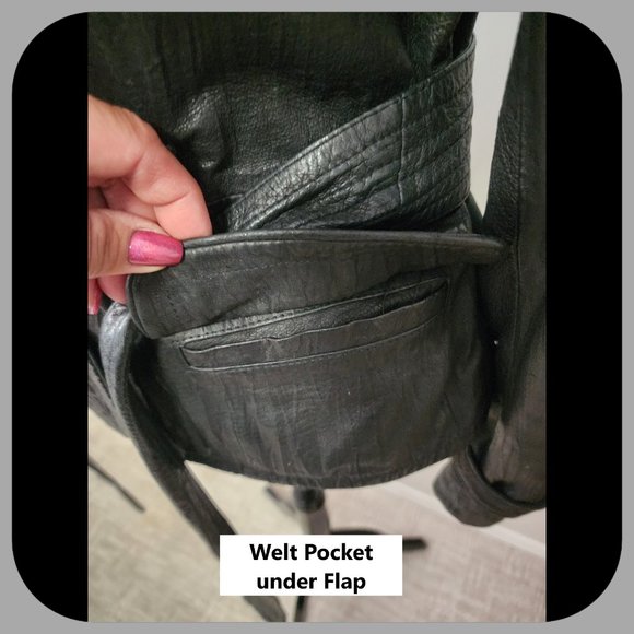 INC || Cute Soft Genuine Leather Jacket (SIZE M) - Picture 5 of 9